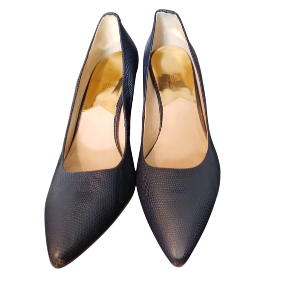 Michael Kors Navy Blue Heels - Picture 1 of 16